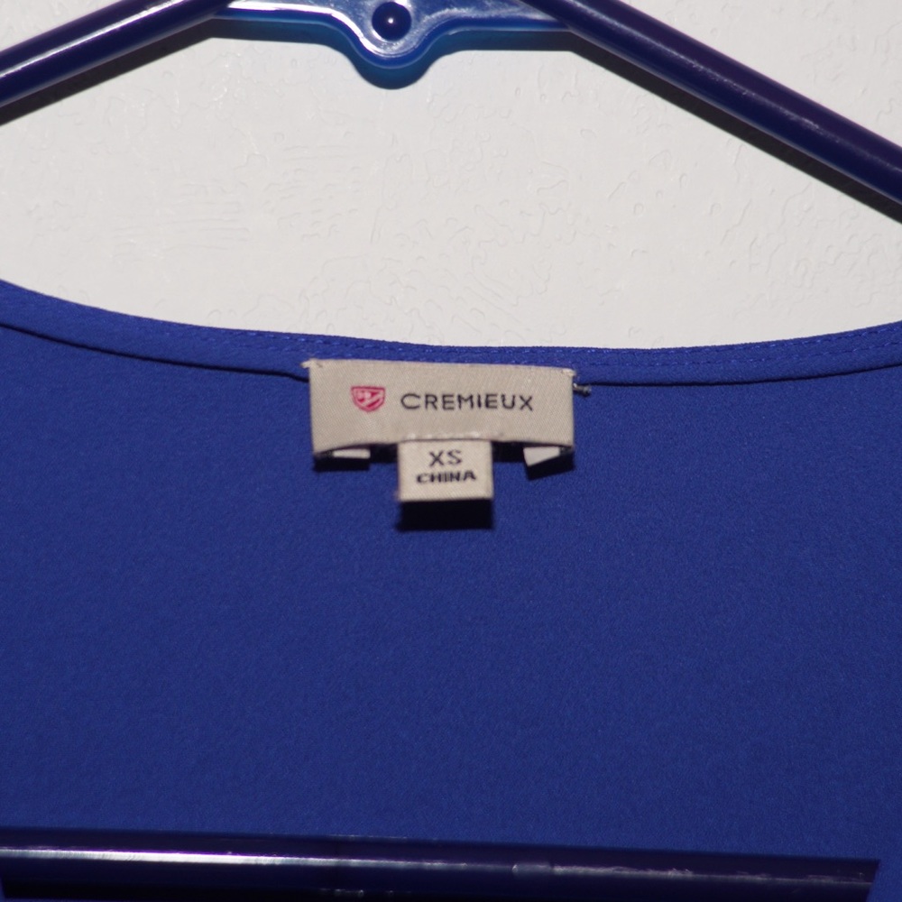 Cobalt blue asymmetrical top - Picture 2 of 3